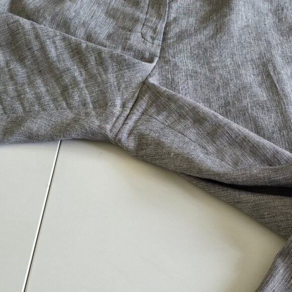 Kasper Dress Pants Womens 18 Heathered Gray Linen Blend Lined Slacks Career VTG - Picture 13 of 16